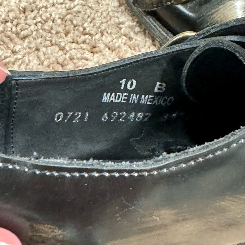 Old Gringo Pewter Distressed Patent Leather Studded Loafers Size 10 - Picture 8 of 9